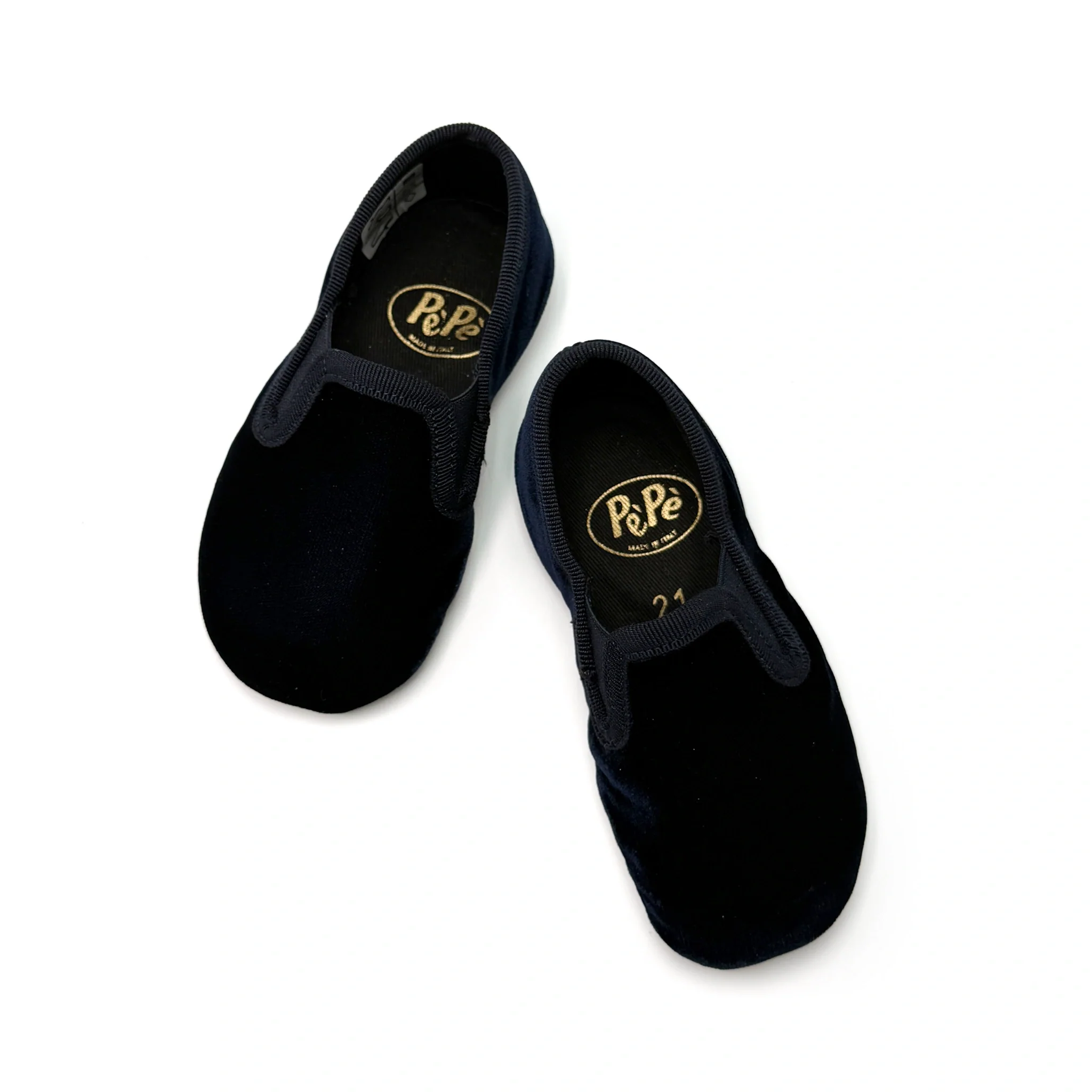 Pepe' Navy Velvet Soft Smoking Slip On - Image 2