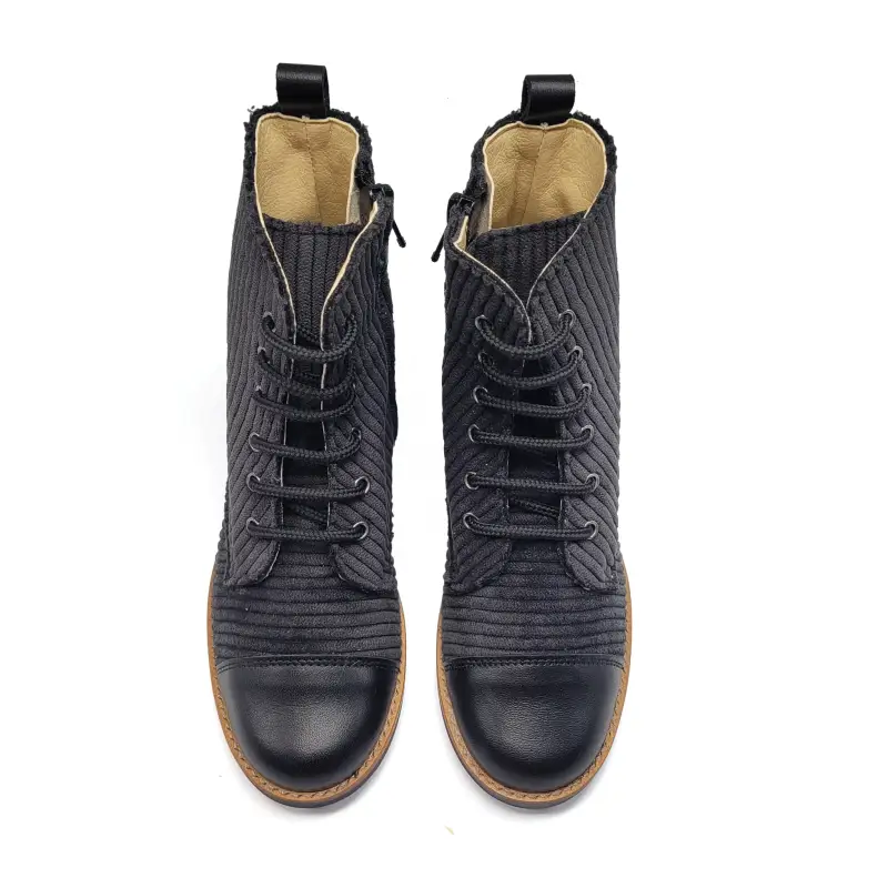 Andanines Black Corduroy Bootie - Image 2