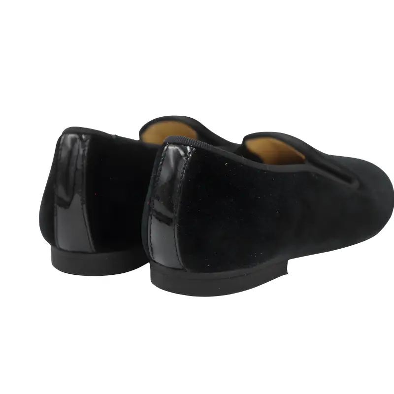 Andanines Black Velvet Smoking Slip On - Image 3