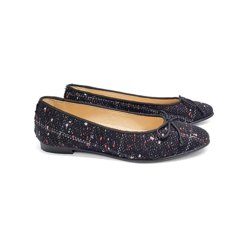Andanines Chanel Black Ballet Flat