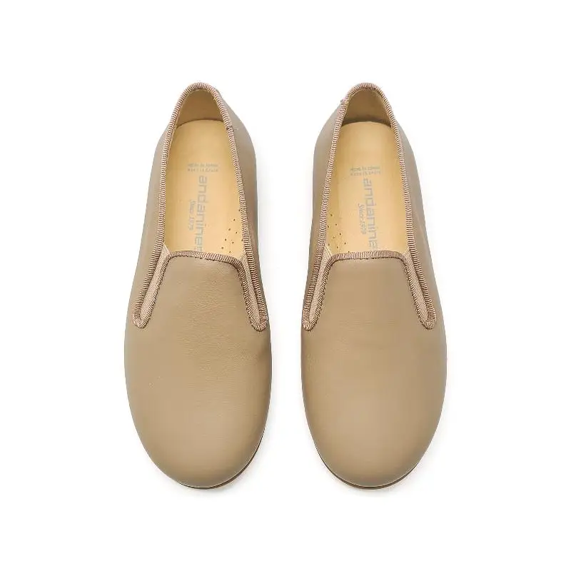 Andanines Earth Taupe Smoking Slip On - Image 2