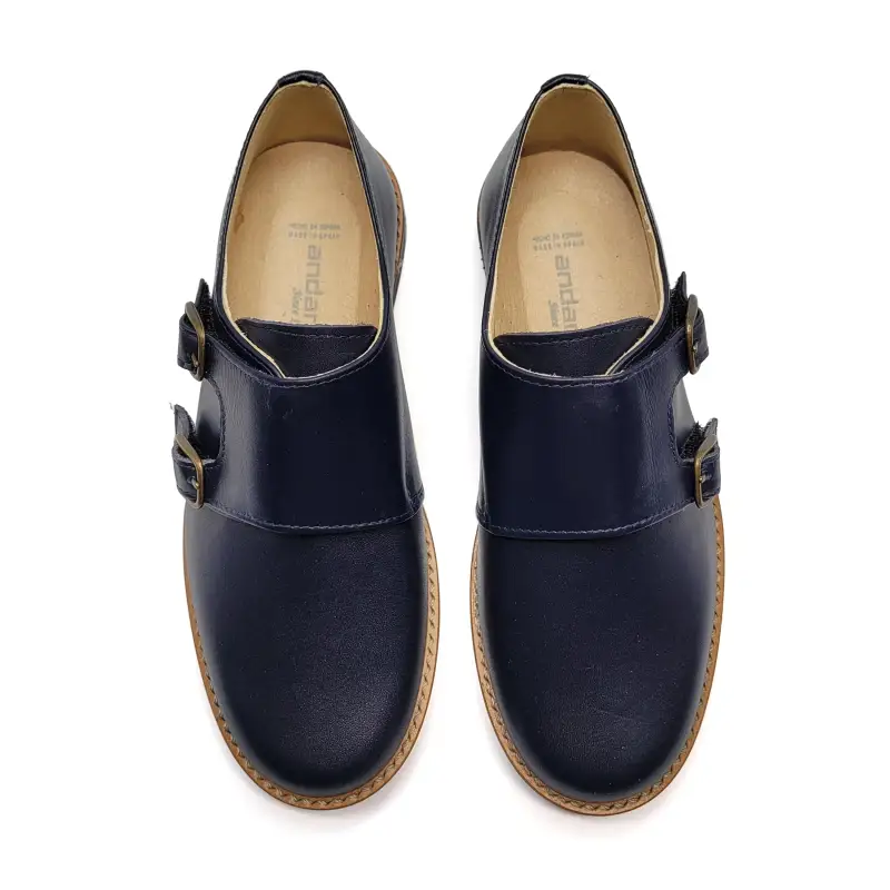 Andanines Oxford Blue Monk Dress Shoe - Image 2