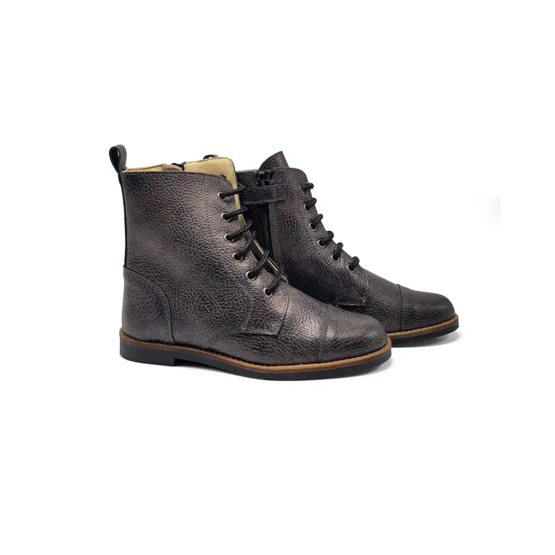 Andanines Rustic Silver Bootie
