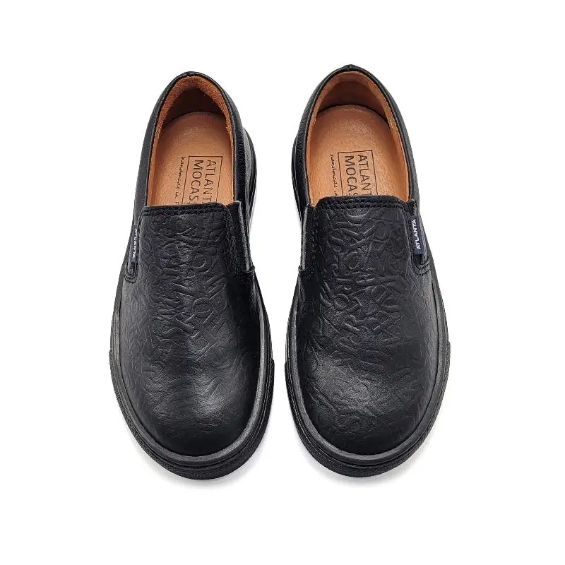 Atlanta Mocassin Black ABC Slip On Sneaker 18426 - Image 2