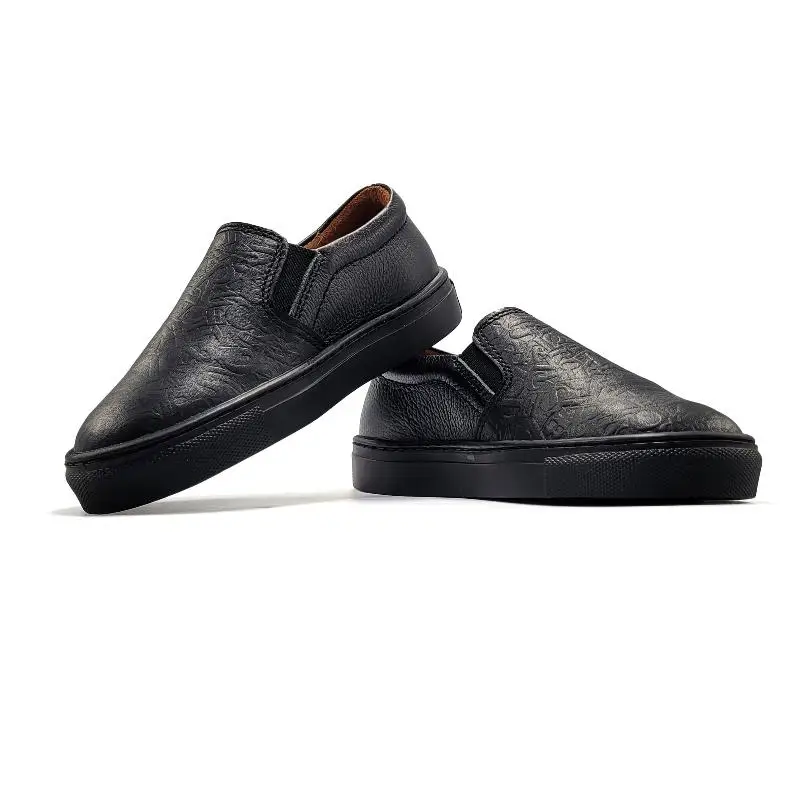 Atlanta Mocassin Black ABC Slip On Sneaker 18426 - Image 4