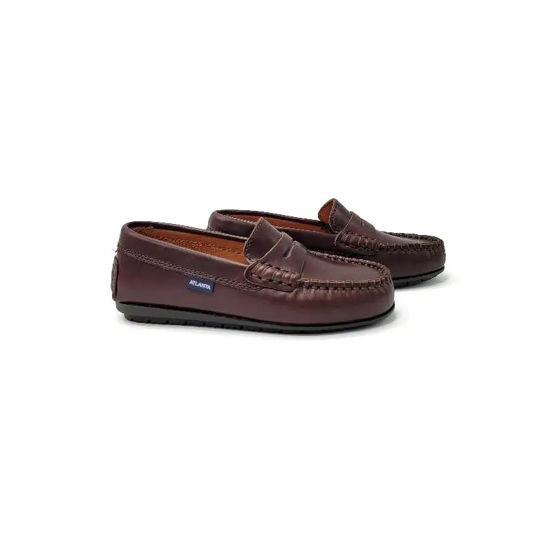 Atlanta Mocassin Brown Sierra Penny Loafer