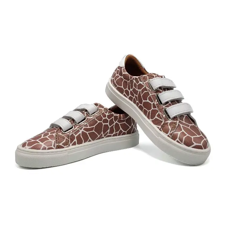 Atlanta Mocassin Giraffe 3 Strap Velcro Sneaker - Image 2