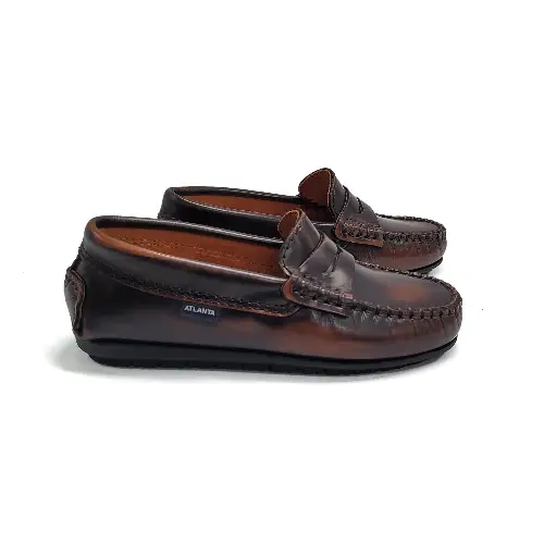 Atlanta Mocassin Hickory Brown Penny Loafer
