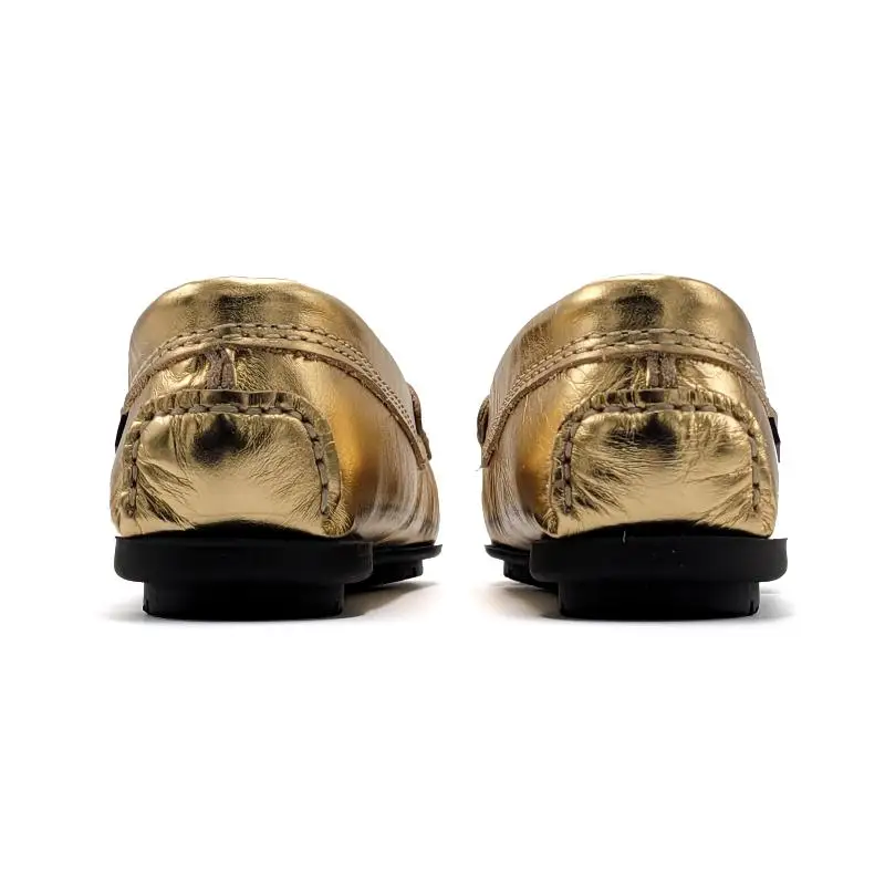 Atlanta Mocassin Light Gold Penny Loafer 032 - Image 4