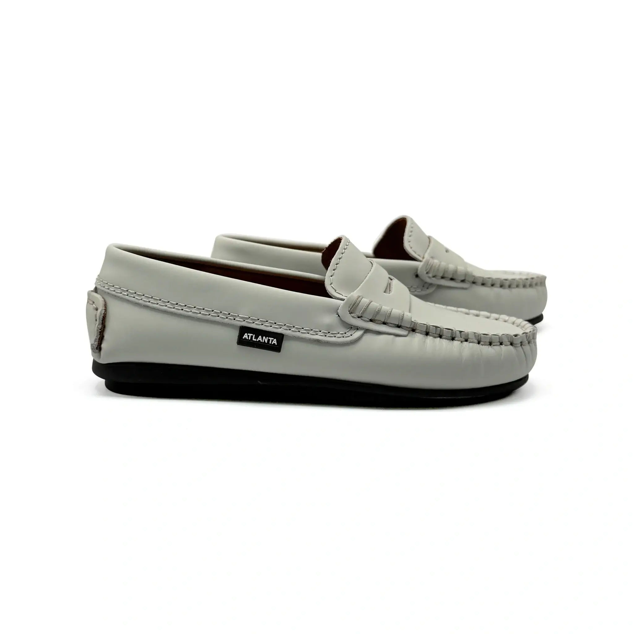 Atlanta Mocassin Light Grey Gum Penny Loafer