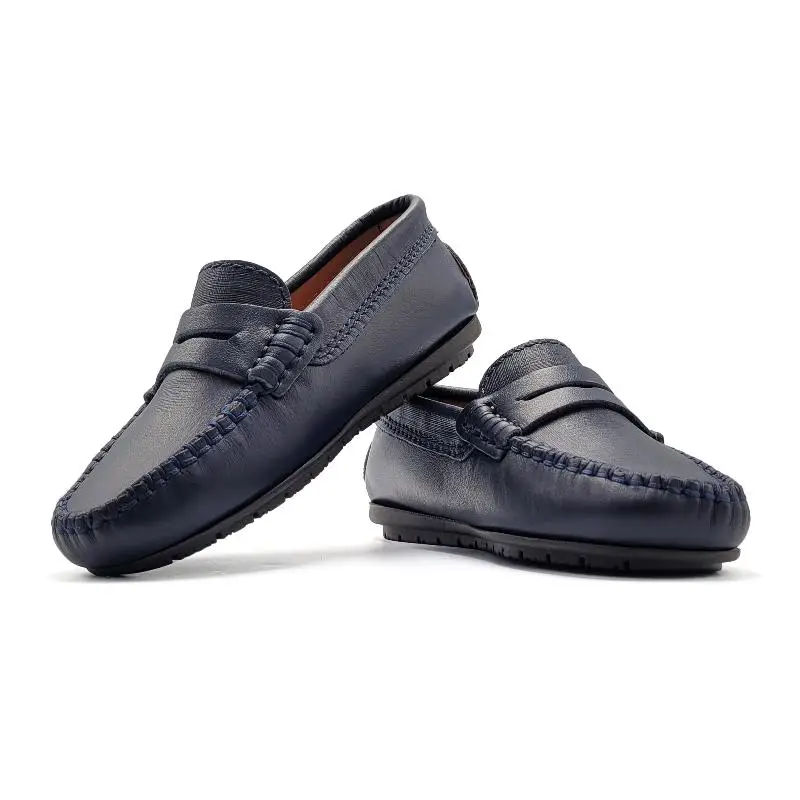 Atlanta Mocassin Navy Penny Loafer - Image 4
