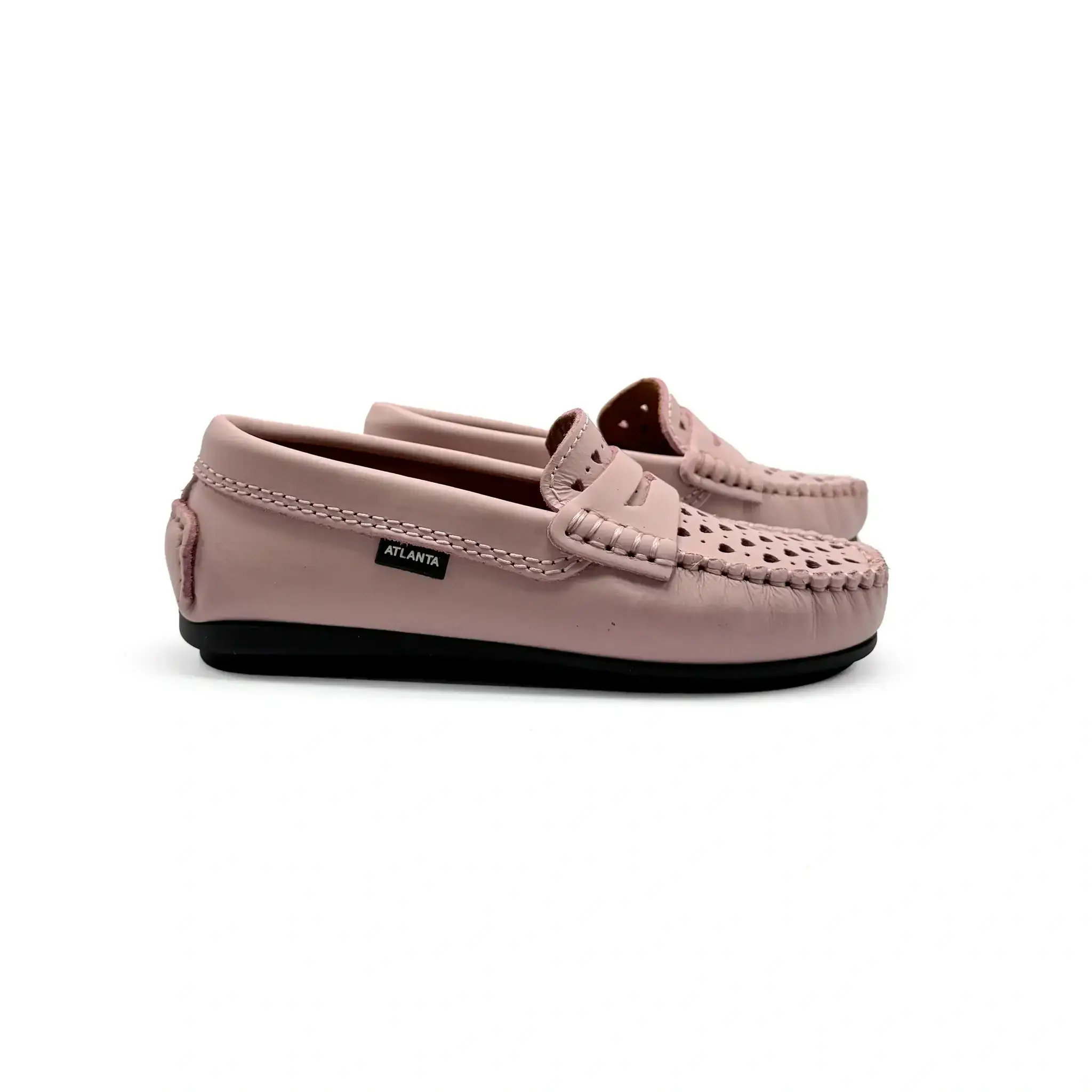 Atlanta Mocassin Pink Gum Heart Penny Loafer