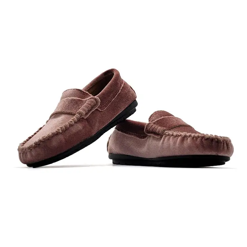 Atlanta Mocassin Rose Velvet Penny Loafer - Image 2