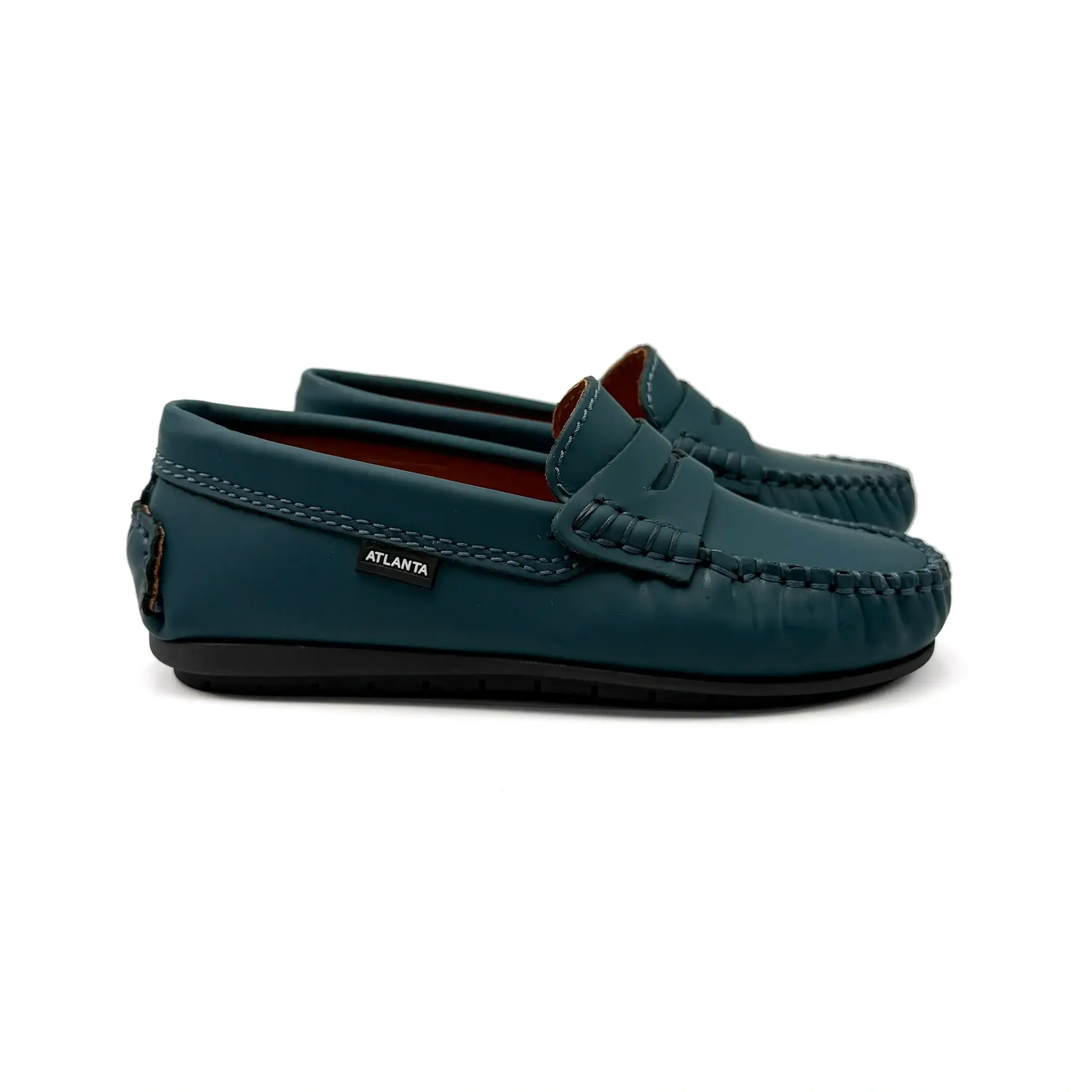 Atlanta Mocassin Teal Petrol Gomati Penny Loafer