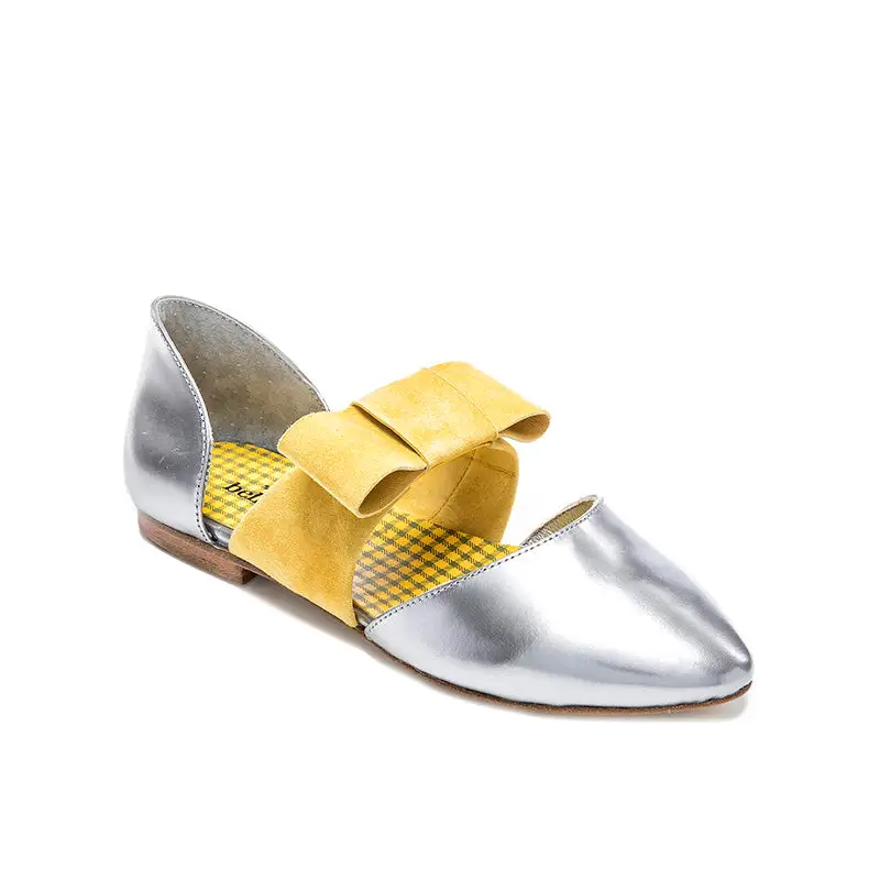 Bellusa Guggy Silver Yellow Bow