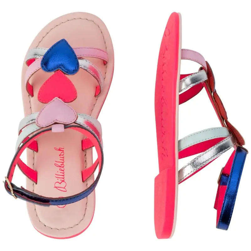 Billieblush Colorful Hearts Strappy Sandal - Image 3
