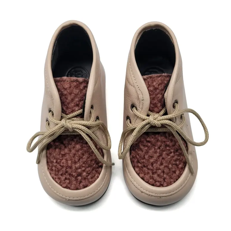Blublonc Bae Pink Teddy First Walker Bootie - Image 2