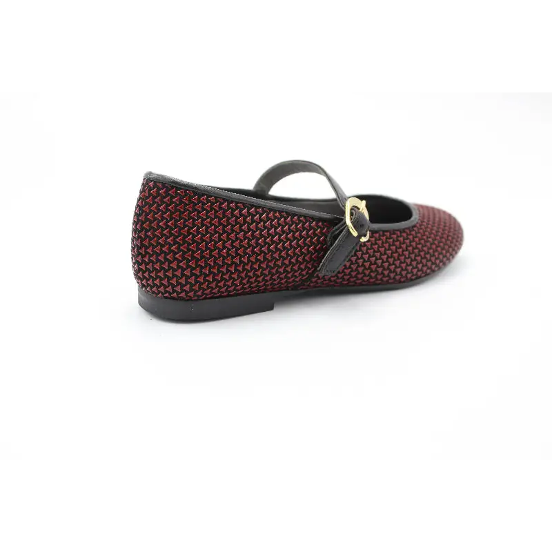 Blublonc Black Red Print Mary Jane - Image 3