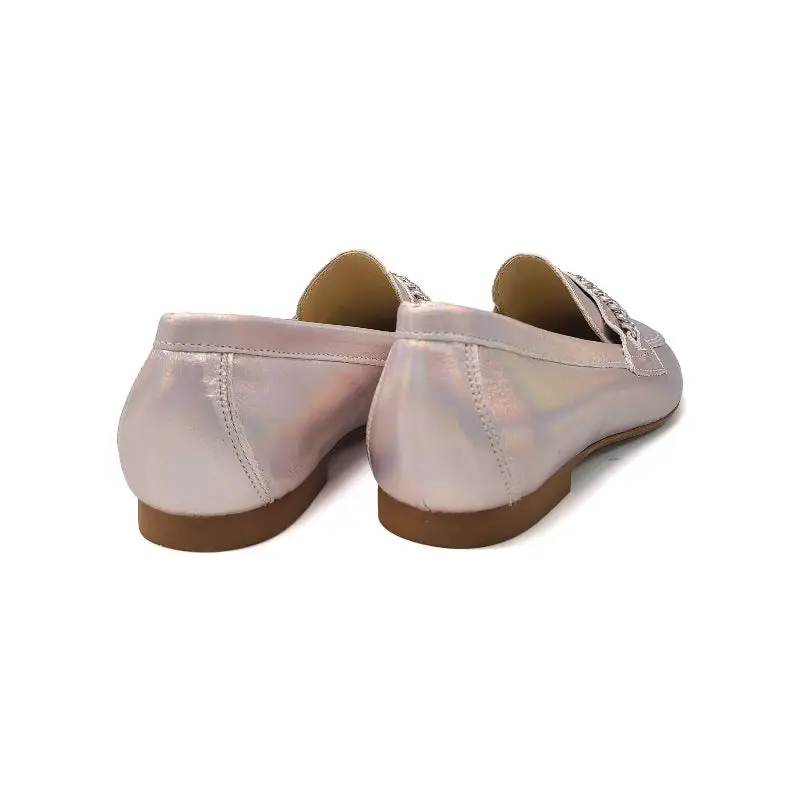 Blublonc Caylee Iridescent Rainbow Chain Loafer - Image 3