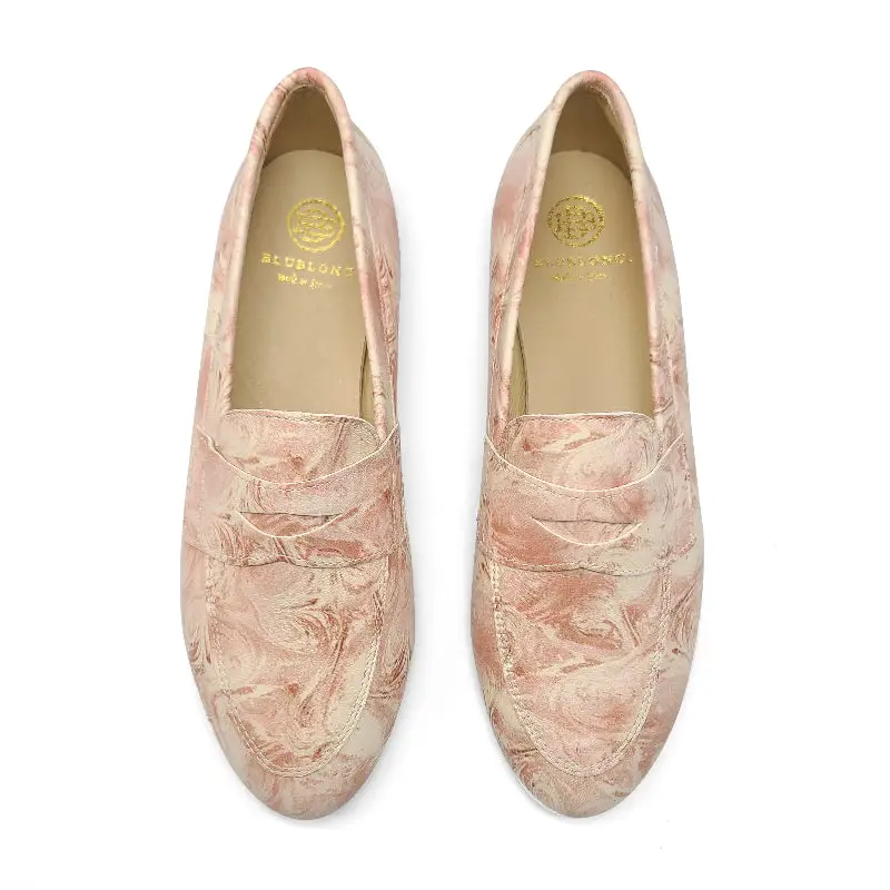 Blublonc Caylee Pink Rose Penny Loafer - Image 2