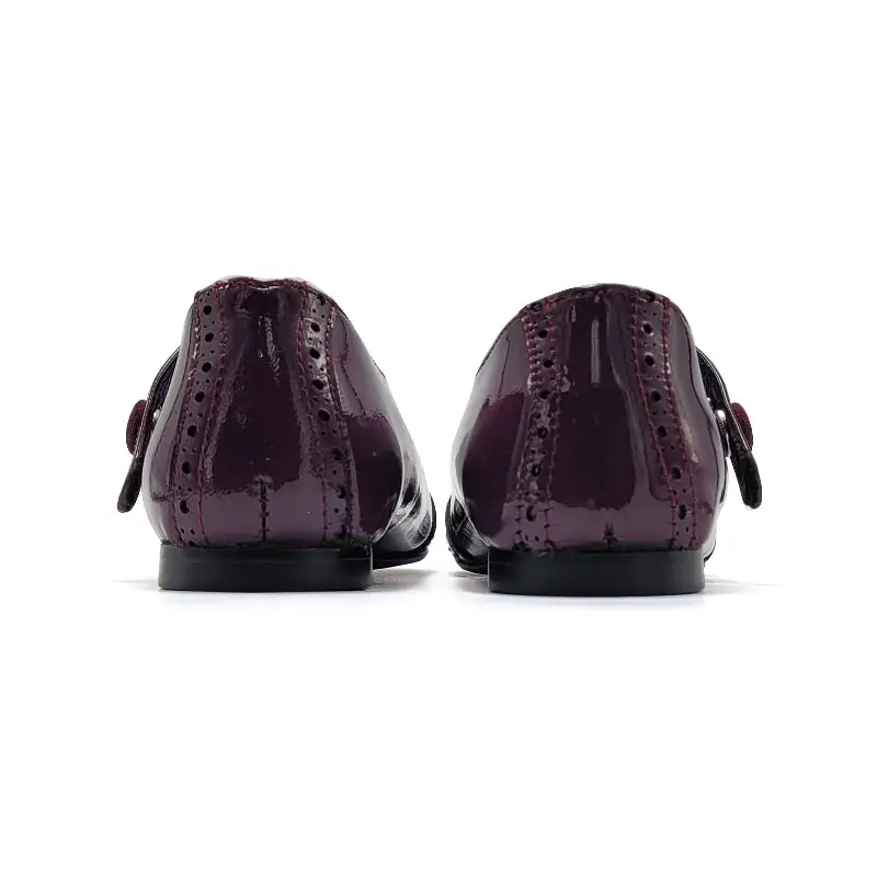 Blublonc Celiax Grape Patent Wingtip Mary Jane - Image 5