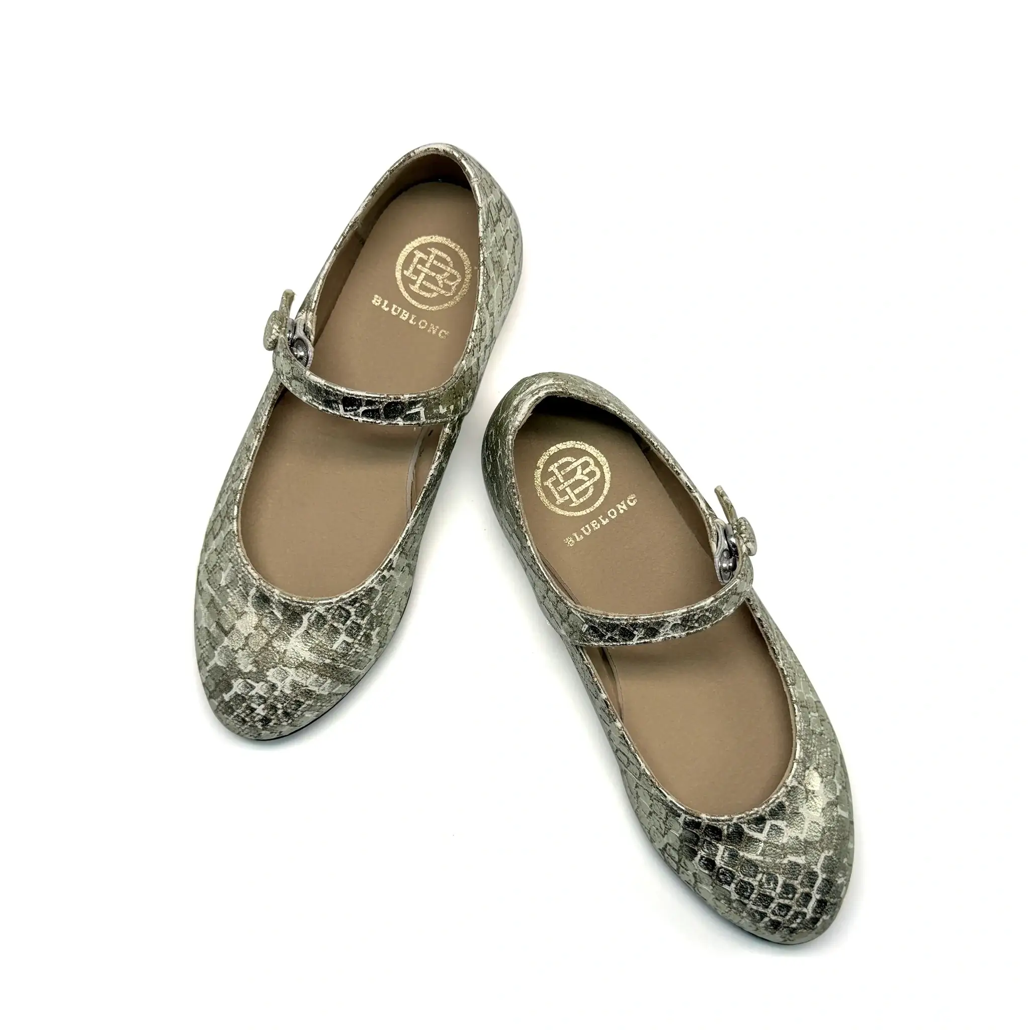 Blublonc Ciara Gold Snakeskin Mary Jane - Image 3