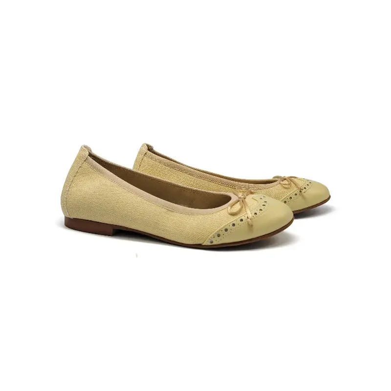 Blublonc Lilly Buttermilk Yellow Ballet Flat - Image 2