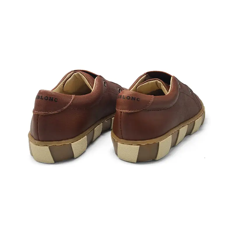 Blublonc Markos Cognac Elastic Strap Slip On Sneaker - Image 3