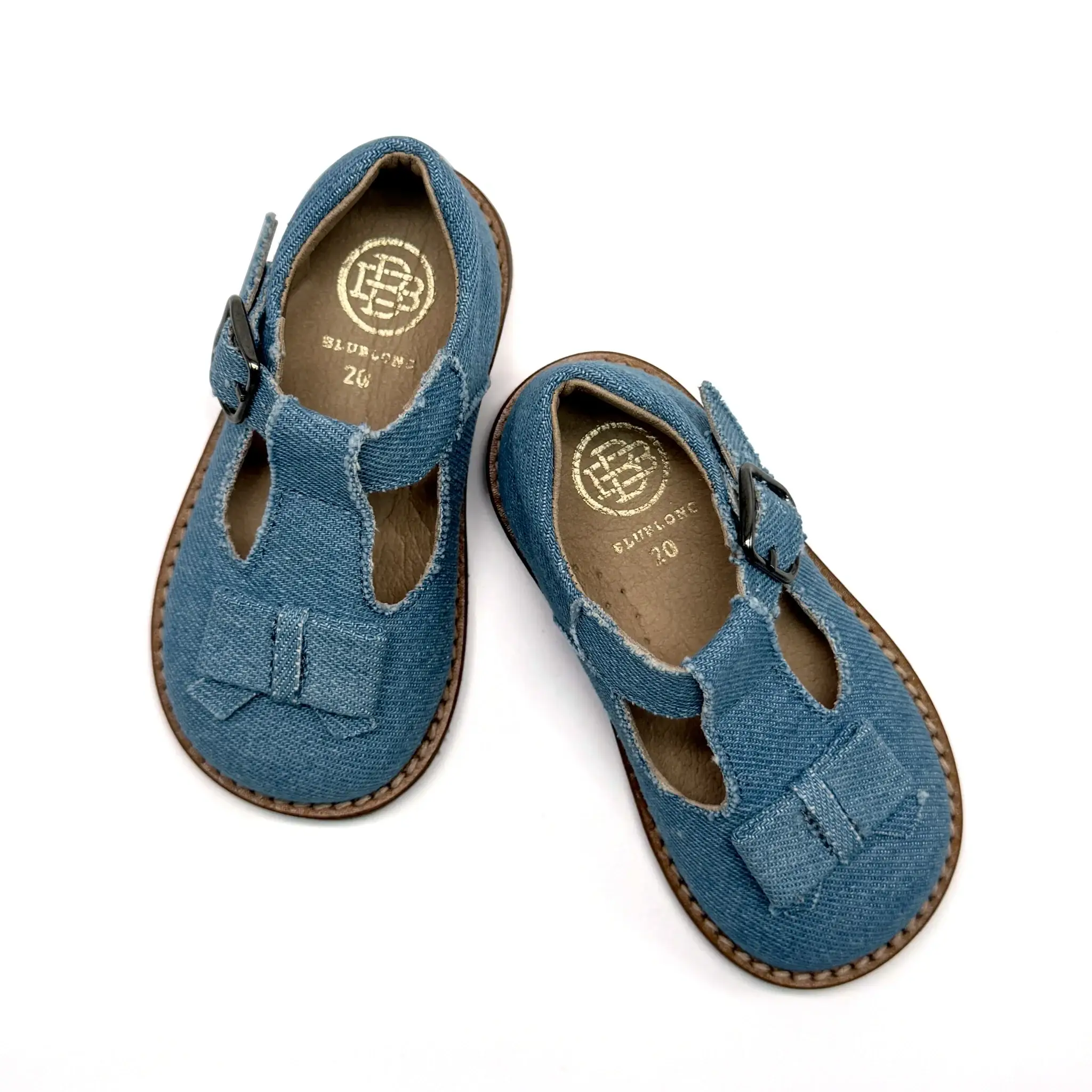 Blublonc Shir Denim T-Strap First Walker - Image 3