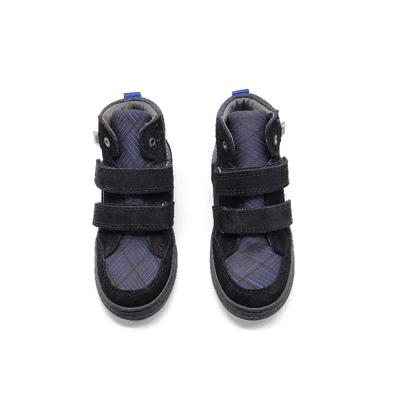 BO-BELL-MAXUS-Black Blue Velcro Sneaker - Image 2
