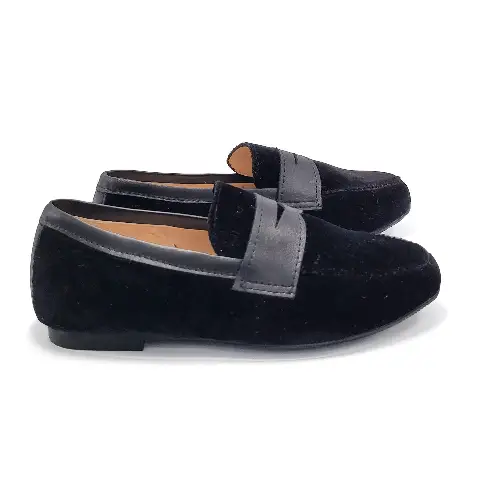 Brunellis Black Velvet Penny Loafer