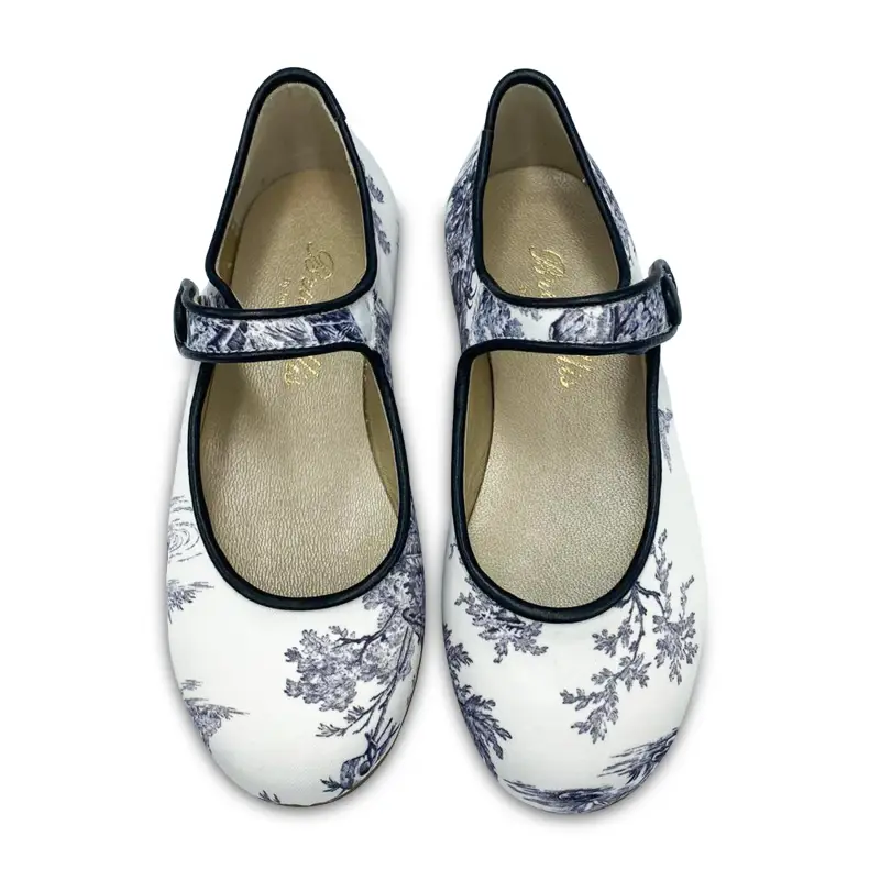 Brunellis ES X LS Black White Toile Print Mary Jane - Image 2