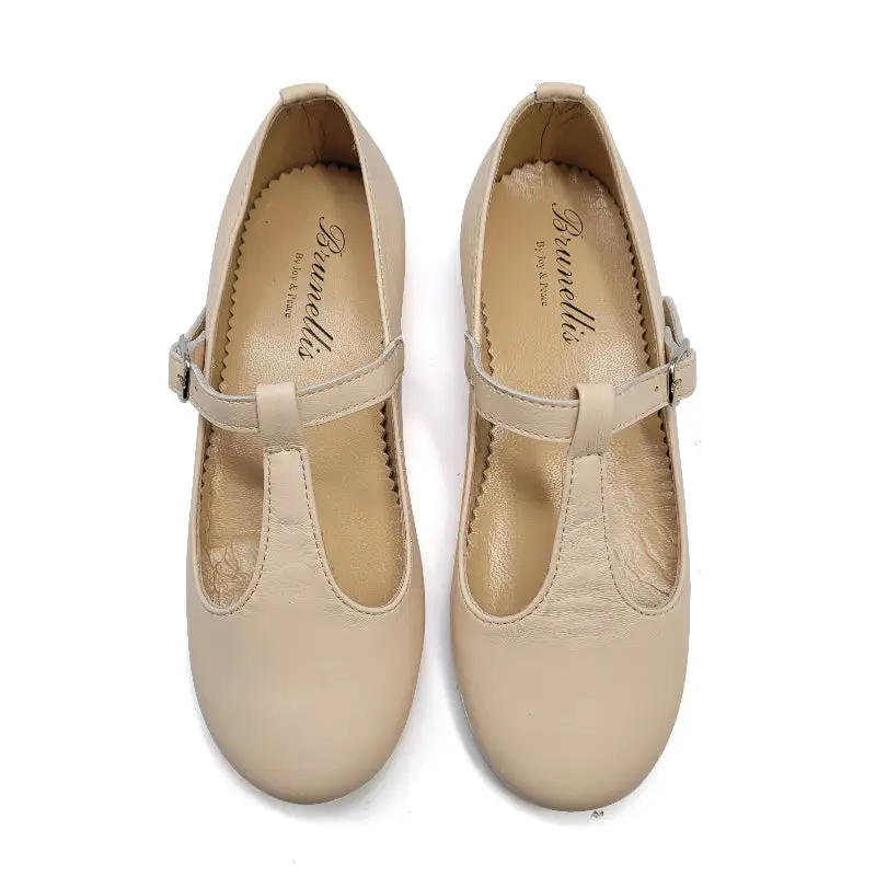 Brunellis Frosted Coffee T-Strap Mary Jane J143 - Image 2