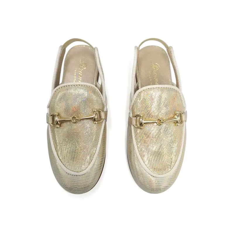 Brunellis Gold Halo Chain Slingback - Image 2