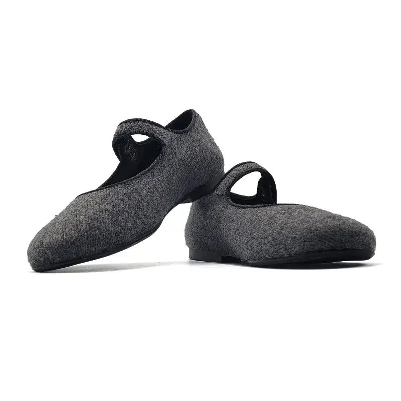 Brunellis Grey Wool Mary Jane S-21 - Image 2