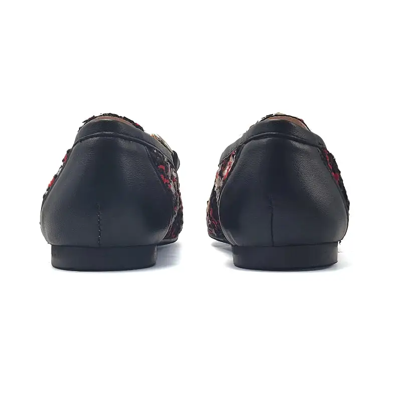 Brunellis Red Black Chain Loafer S-18 - Image 4