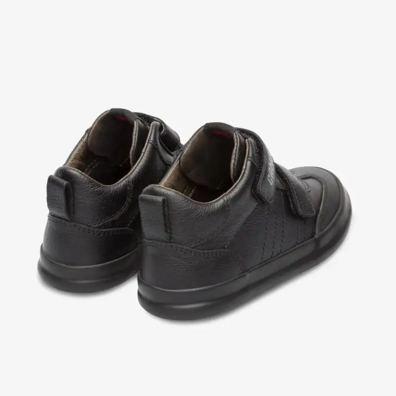 Camper Black Double Velcro Leather Sneaker - Image 5