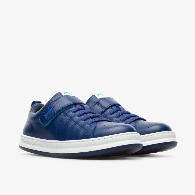 Camper Blue No Tie Velcro Sneaker