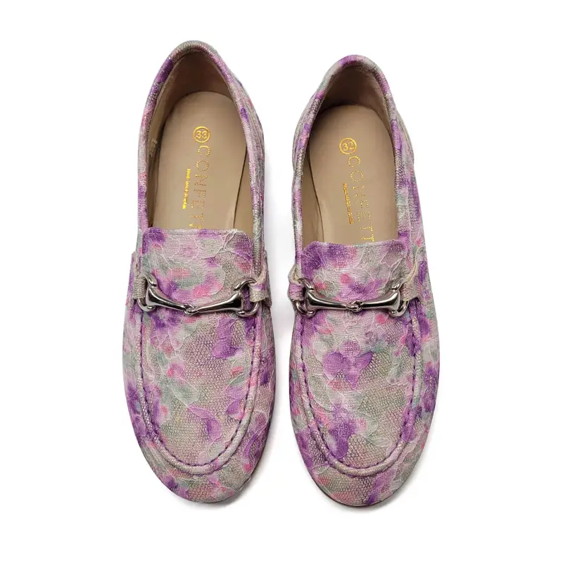 Confetti Lavender Floral Chain Loafer - Image 2