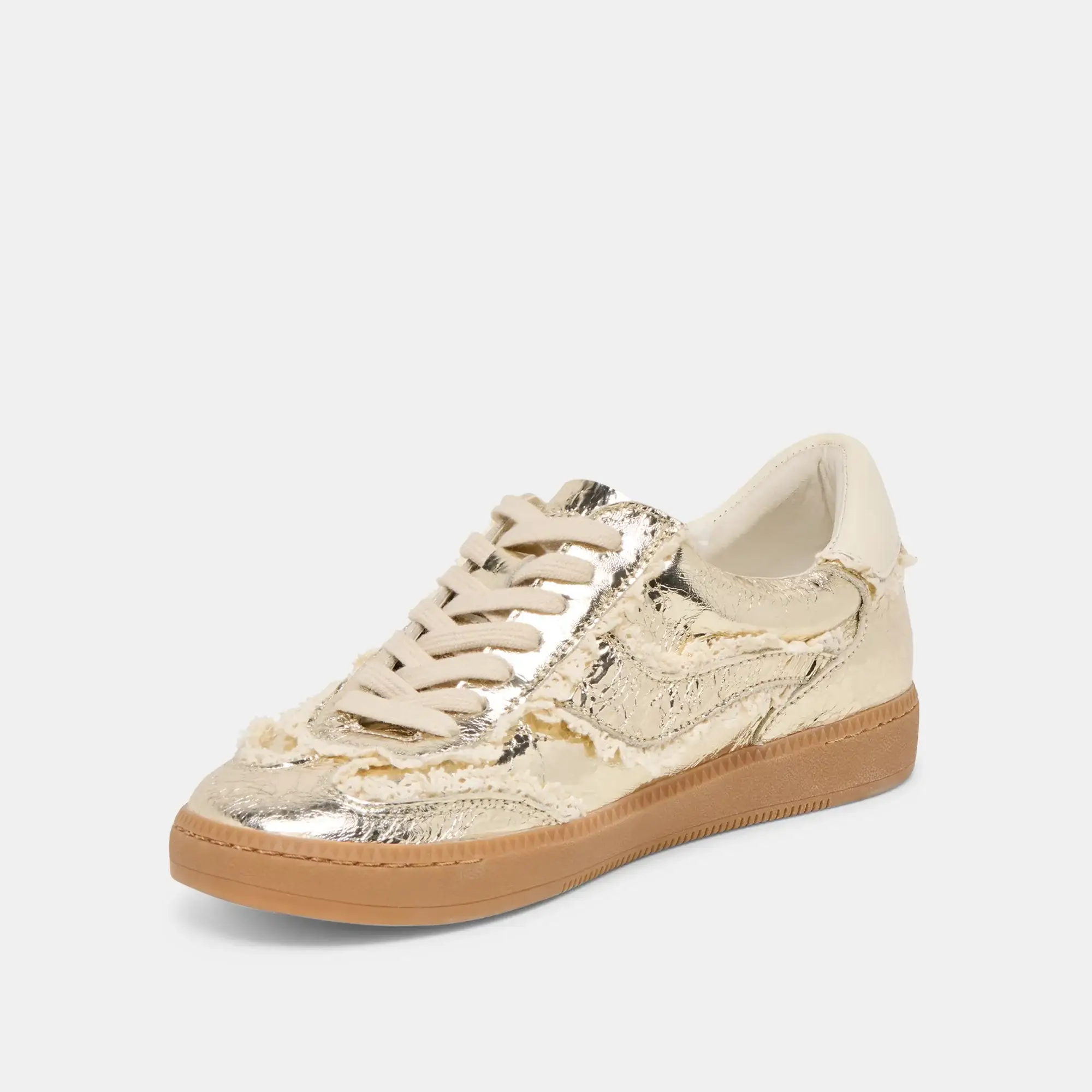 Dolce Vita Notice Platinum Gold Lace Sneaker - Image 3