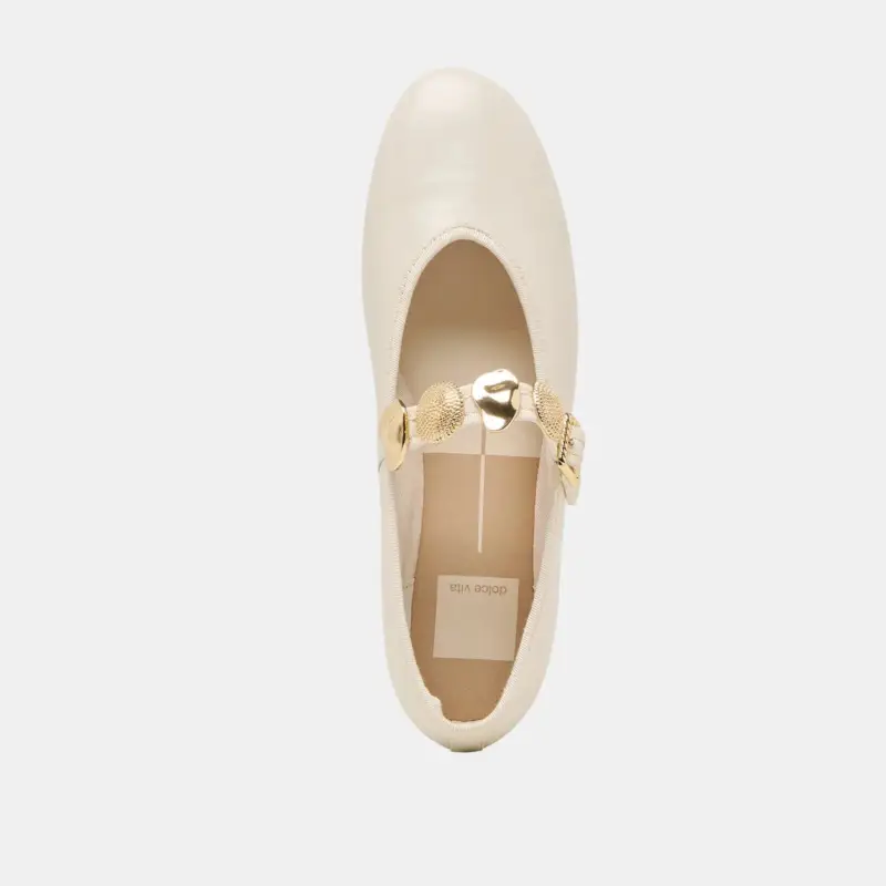 Dolce Vita Relan Off White Gold Ornaments Mary Jane - Image 5