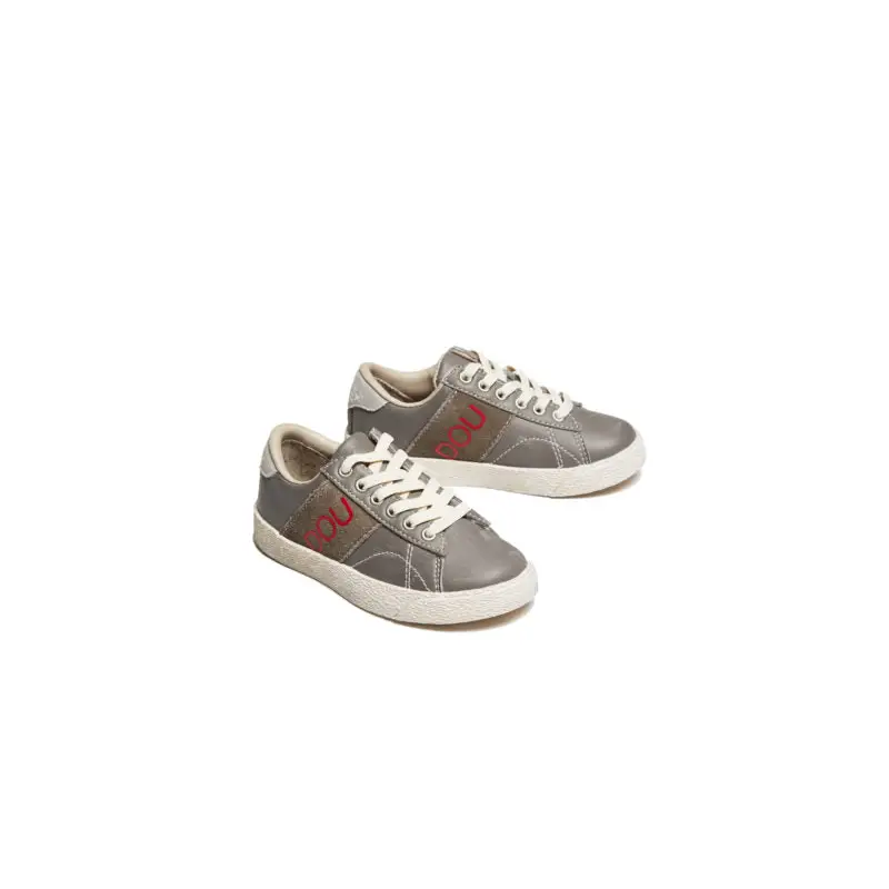 Dou Uod Grey/beige Velcro Sneaker
