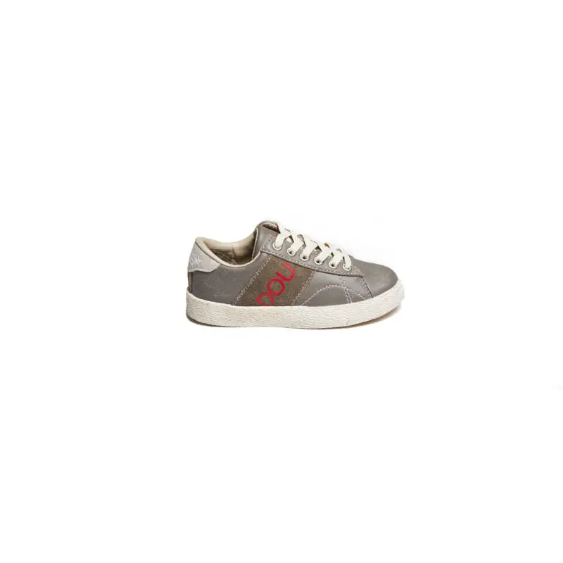 Dou Uod Grey/beige Velcro Sneaker - Image 3