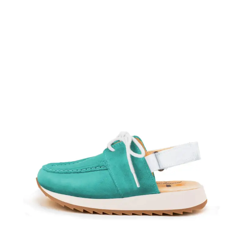 Dulis Aqua Suede Boat Sandal - Image 2