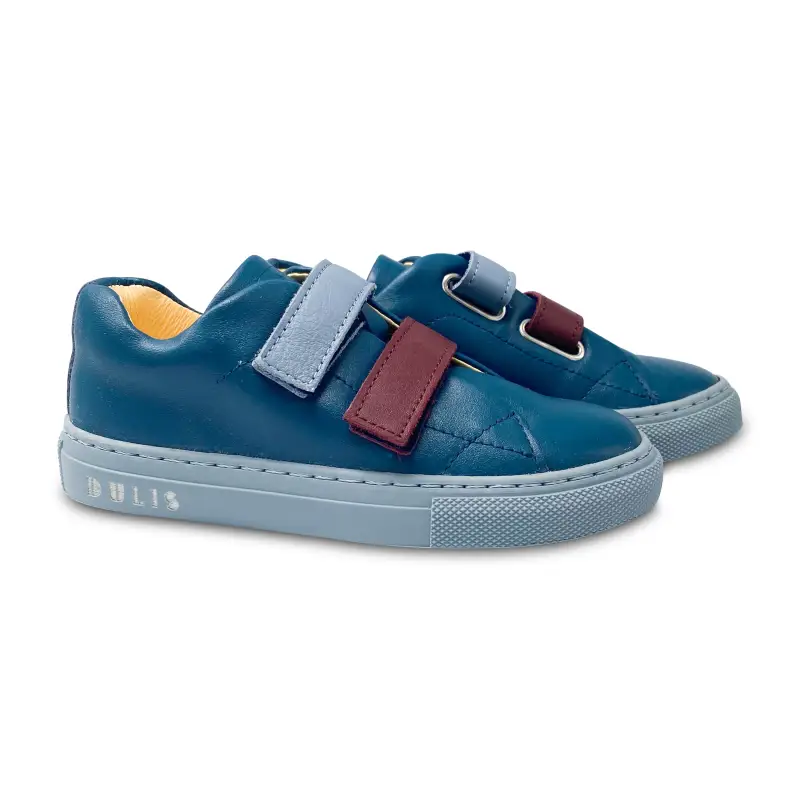 Dulis Dark Teal Bordeaux Strap Velcro Sneaker