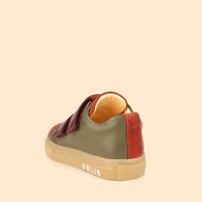 Dulis Olive Wine Velcro Sneaker - Image 3