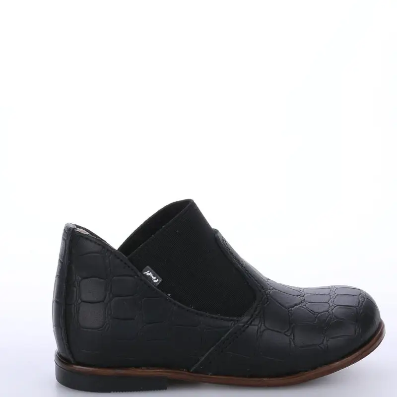 Emel Black Croc Slip On Bootie 2180 - Image 4