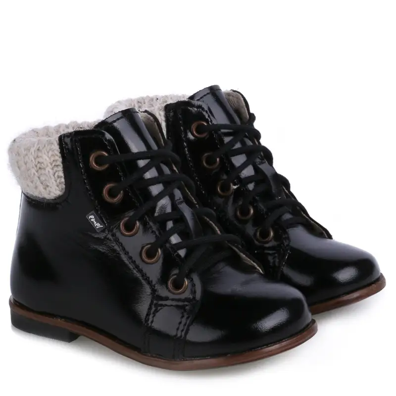 Emel Black Sweater Toddler Bootie