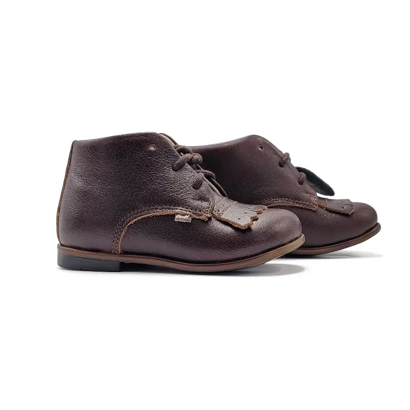 EMEL Dark Brown Fringe Toddler Bootie E1426 - Image 2