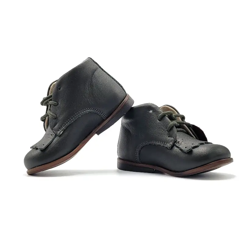 EMEL Hunter Green Fringe Toddler Bootie E1426 - Image 4